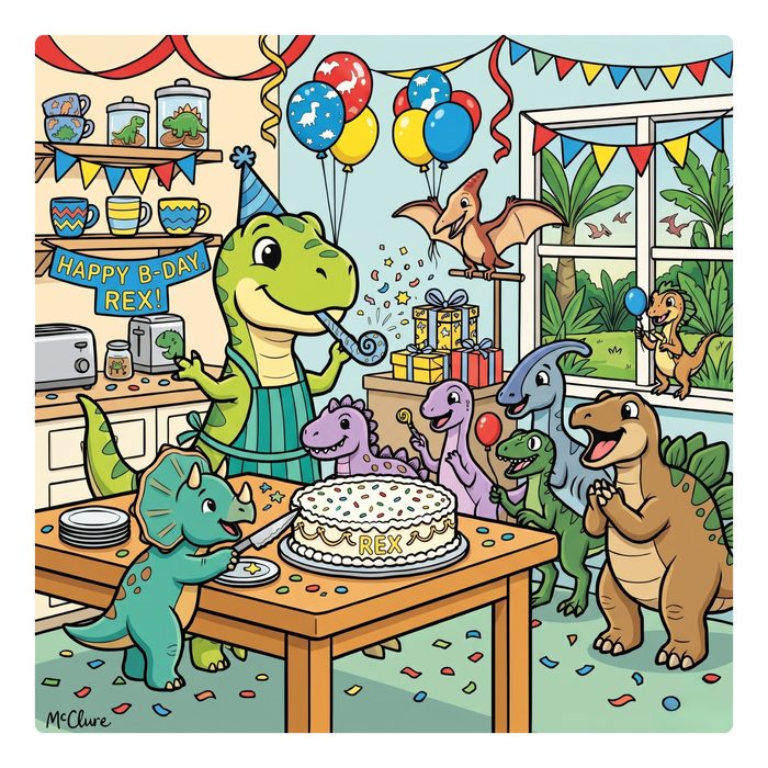 Tilly & Rex — characters from Adventures in Dino Valley